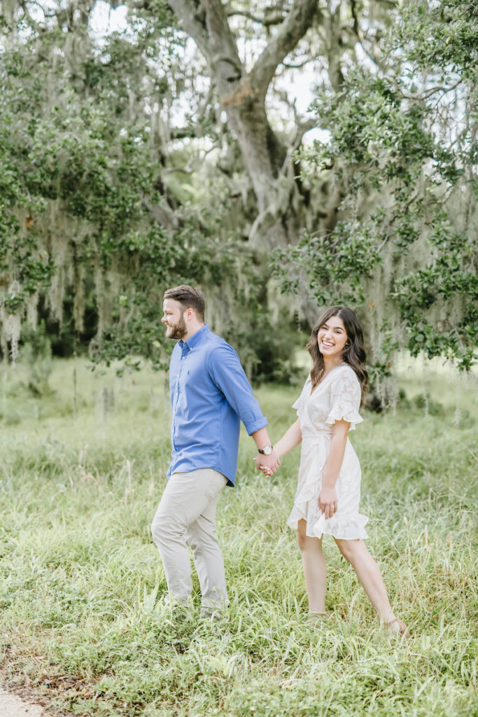 Light and Airy Engagement Session Brazos Bend Park Texas