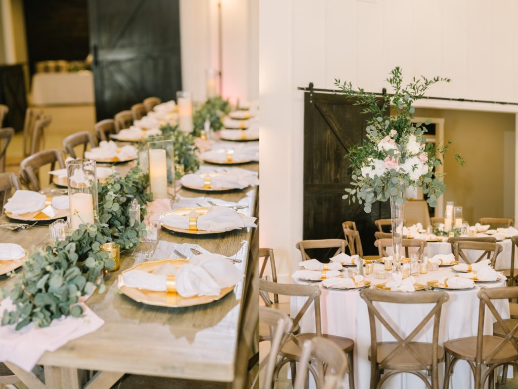 Southern Luncheon with rustic chairs and green centerpieces by Christina Elliott Photography. rustic luncheon ideas #ChristinaElliottPhotography #ChristinaElliottWeddings #StillWatersRanchWedding #Texasweddings #countrywedding #ranchwedding