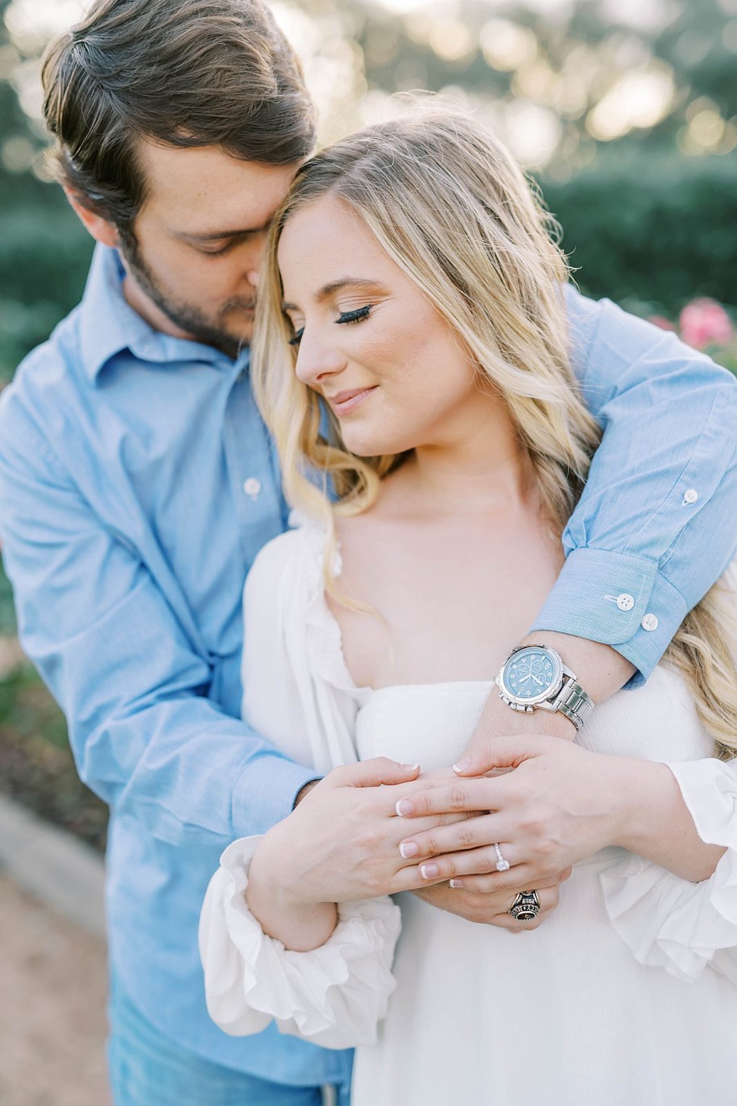 Houston engagement session at McGovern Centennial Gardens.